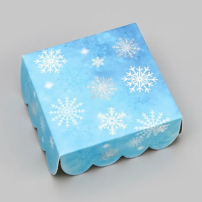 Коробка для печенья, «С Новым годом!», 7×7×3 см, Новый год Коробка для печенья, «С Новым годом!», 7×7×3 см, Новый год