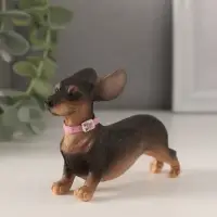 Фигурка полистоун &laquo;Такса с летящими ушами&raquo;, 10&times;3&times;6.5 см