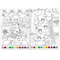 Раскраски новогодние «Любимый Новый год», набор 4 шт. по 16 стр., формат А4 Раскраски новогодние «Любимый Новый год», набор 4 шт. по 16 стр., формат А4