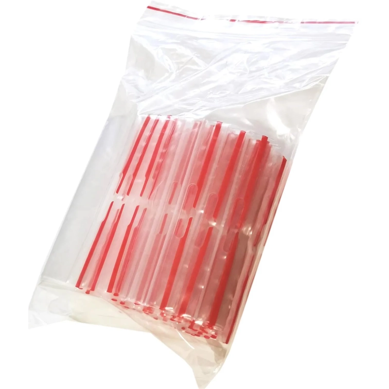 Пакет с замком (Zip Lock) с европодвесом 10 х 10 см, 60 мкм, 100 шт/уп