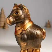 Копилка "Конь в пальто" 22,5х18х13 см, бронза