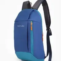 Рюкзак спортивный TEXTURA, на молнии, с карманом, размер 20&times;11&times;39 см, синий