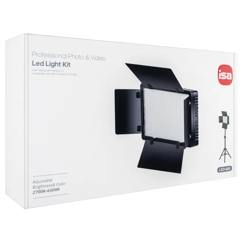 Светодиодная панель со шторками для фотосъемки LED-800 ISA