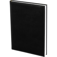 Ежедневник недатированный чёрный, А4, 200x270мм, 176 л, ATTACHE Каньон