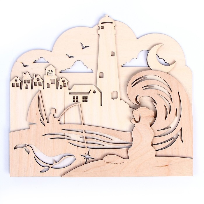 Роспись по дереву «Морские истории» Роспись по дереву «Морские истории»