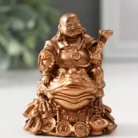 Фигура «Хотей на жабе», 7×5.5×5.5 см, бронза