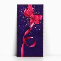 Конверт для денег «Малиновый бант», 16,5 × 8 см