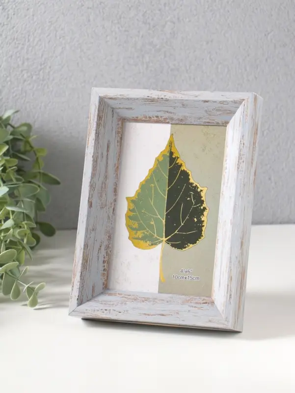 Фоторамка пластик 10х15 см "Прованс" серо-голубой 19х13,7х3 см