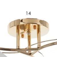 Люстра потолочная BayerLux &laquo;Андер&raquo;, 3хЕ27, 40 Вт, золото, 44&times;44&times;24 см