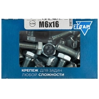 Болт DIN933 с шестигр. головкой оцинк.М6х16 (100 шт/уп) Zitar (105200)