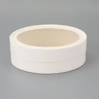 Коробка подарочная круглая с окном, завальцованная, белая, 18&times;6 см