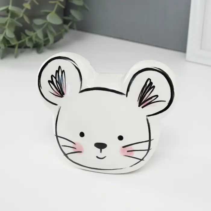 Копилка для денег &laquo;Милый мышонок&raquo;, керамика, 8.9&times;14.8&times;11.8 см