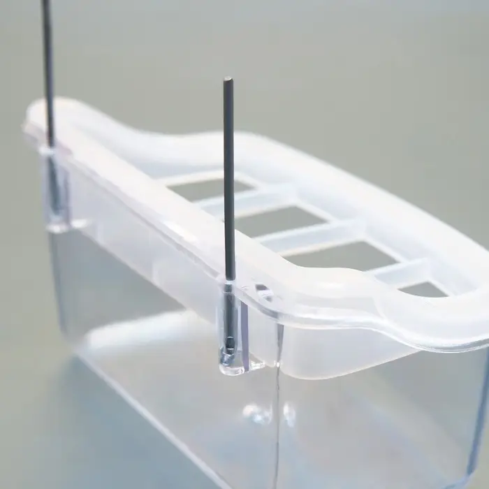 Кормушка для птиц, 11.7&times;6.3&times;5.5 см, внутренняя, с разделителем, пластик, прозрачная