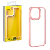 Чехол iPh 13 Pro (6.1) Crystal Phone Case Baseus розовый