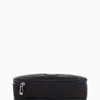 Косметичка-пенал на молнии, на подкладке, тёмно-серая