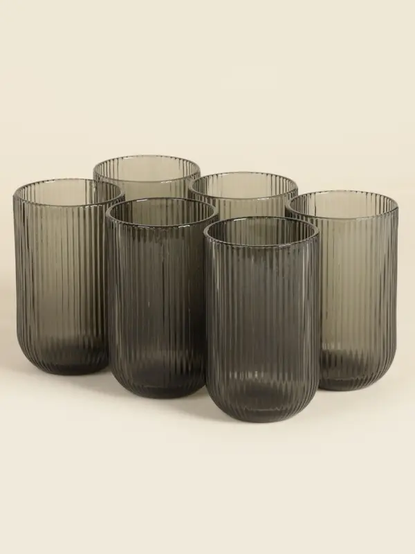 Стаканы SL Home &laquo;Модерн&raquo;, 400 мл, 8&times;13 см, набор 6 шт., стекло, зелёные