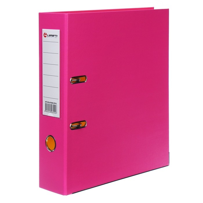 Папка-регистратор А4, 75 мм, Lamark, ПВХ, двухстороннее покрытие, металлическая окантовка, карман на корешок, собранная, розовый/желтый Папка-регистратор А4, 75 мм, Lamark, ПВХ, двухстороннее покрытие, металлическая окантовка, карман на корешок, собранная, розовый/желтый