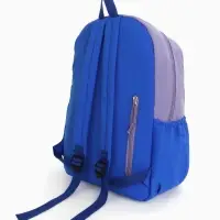 Рюкзак молодёжный на молнии, с карманами, двухцветный, размер 31&times;15&times;46 см, сиреневый