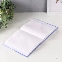 Фотоальбом 200 фото 10X15см,"Три пуговки", голубой, ПП карм.