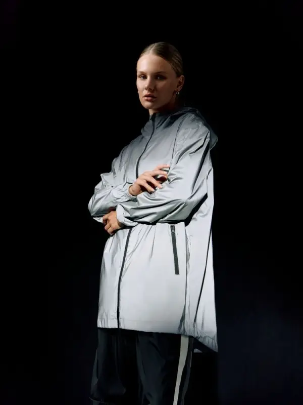 Парка Manifest из светоотражающей ткани, серая, размер XS/S Парка Manifest из светоотражающей ткани, серая, размер XS/S