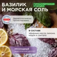 Мыло жидкое SYNERGETIC, биоразлагаемое, для мытья рук и тела &laquo;Базилик и морская соль&raquo;, 5 л