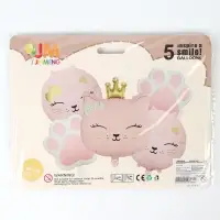 Воздушные шары &laquo;Кошечка с короной&raquo;, набор 5 шт.