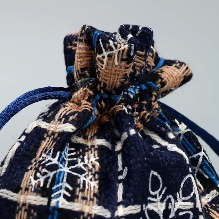 Мешочек подарочный холща «Снежный лес», снежинки, 10 х 12 см +/- 1.5 см