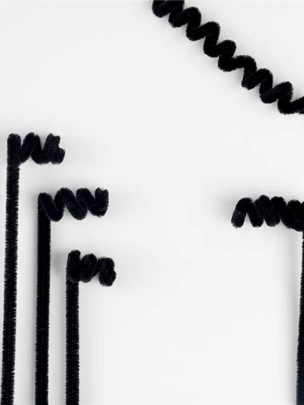 Синельная проволока, набор 50 шт., чёрная, 30 см