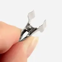 Зажимы для кроя, 2.1 см, 10 шт., цвет серебряный