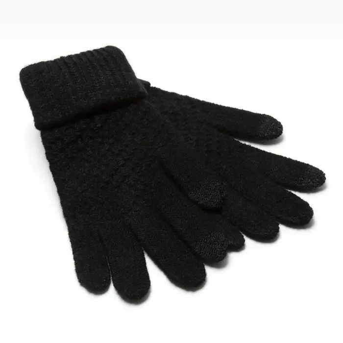 Перчатки женские MINAKU однослойные, цв.чёрный