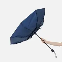 Зонт складной Basic, ver.2, темно-синий