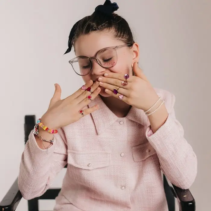 Кольцо детское Выбражулька «Кристаллик», форма МИКС, МИКС, безразмерное Кольцо детское Выбражулька «Кристаллик», форма МИКС, МИКС, безразмерное