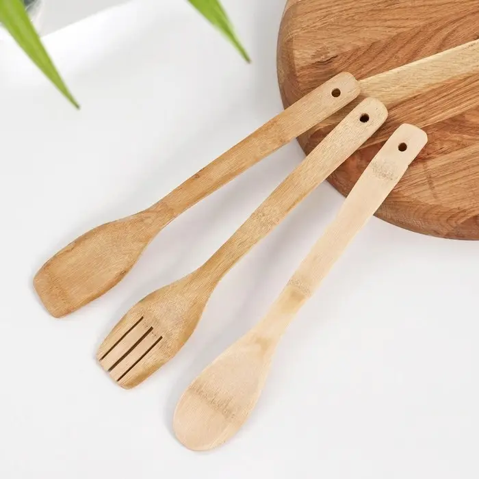 Набор кухонных принадлежностей Доляна «Дуновение леса», 3 предмета Набор кухонных принадлежностей Доляна «Дуновение леса», 3 предмета