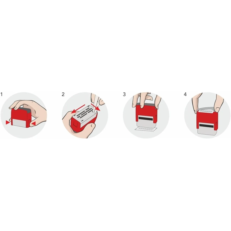 Штамп самонаборный NEW Printer C20/3-Set 3строки 14х38мм 1 касса корп.крас