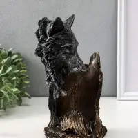 Подставка под бутылку &laquo;Волк&raquo;, 25&times;17&times;13 см, под сталь