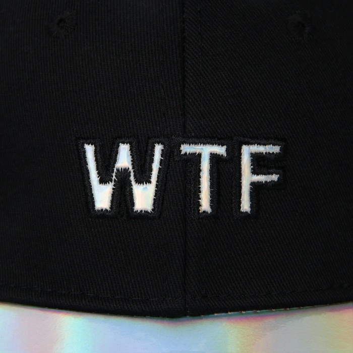 Кепка женская WTF, цвет чёрный, р-р 56