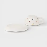 Чайная пара &laquo;Уютный дом. Тюльпаны&raquo;, 2 предмета: блюдце 15&times;2 см, чашка 270 мл, керамика, белая