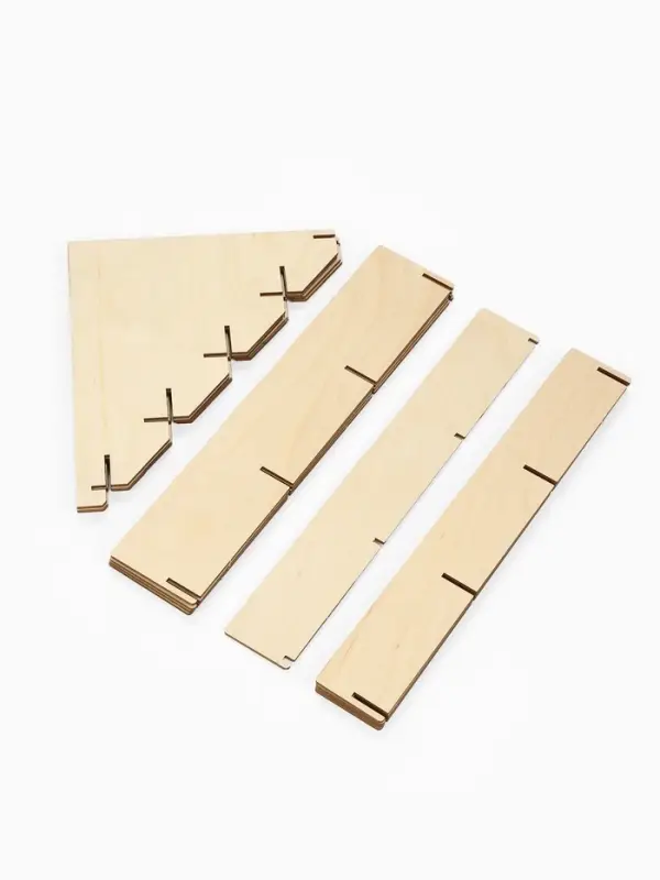 Подставка под открытки 12 ячеек по 10.8 см, 34.5&times;23&times;25 см, толщина 3 мм, бежевая