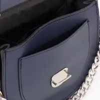 Сумка женская мессенджер TEXTURA на клапане, 17&times;10&times;18 см, синяя