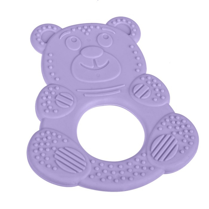 Прорезыватель силиконовый «Мишутка», цвет МИКС, КНОПА Прорезыватель силиконовый «Мишутка», цвет МИКС, КНОПА