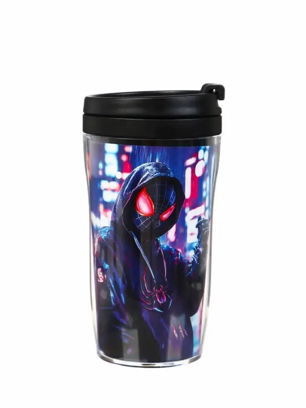 Термостакан детский со вставкой «Человек паук, город», 250 мл Термостакан детский со вставкой «Человек паук, город», 250 мл