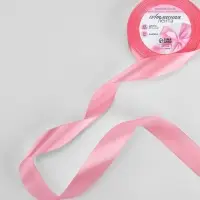 Лента атласная, 25 мм, 23&plusmn;1 м, нежно-розовая №147