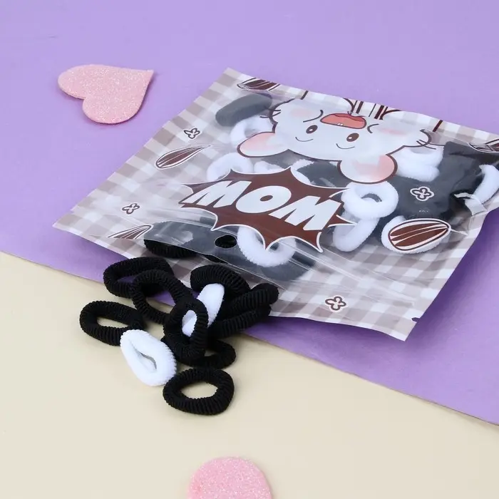 Резинка для волос  Резинка для волос "Хорошие пожелания" (набор 50 шт) мышка, 2 см, микс