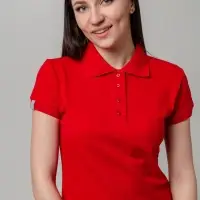 Рубашка поло женская Virma Premium Lady, красная, размер M