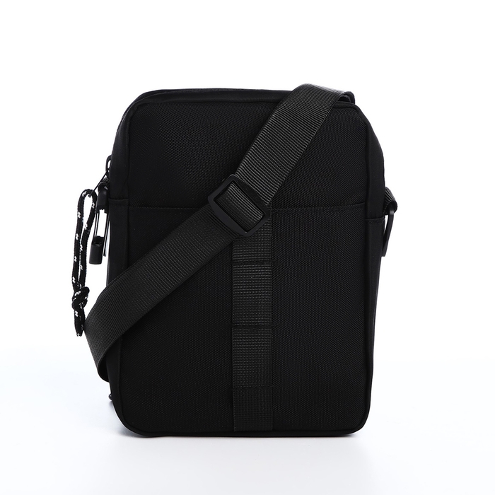 Сумка молодёжная на молнии, 1 наружный карман, цвет чёрный Сумка молодёжная на молнии, 1 наружный карман, цвет чёрный