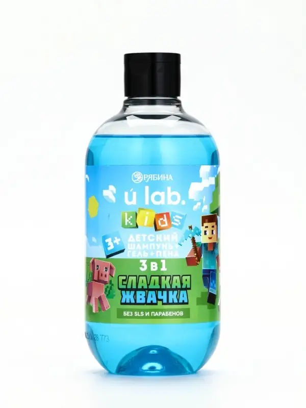 Детский шампунь-гель-пена 3в1, 500 мл, аромат сладкая жвачка Детский шампунь-гель-пена 3в1, 500 мл, аромат сладкая жвачка