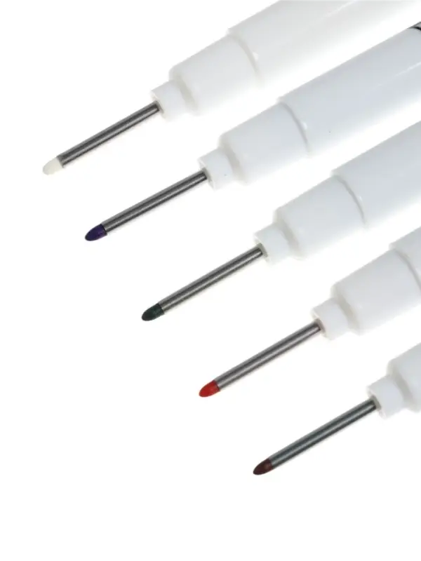 Набор маркеров ТУНДРА, разноцветные, удлиненный наконечник, 1 мм, 5 шт.