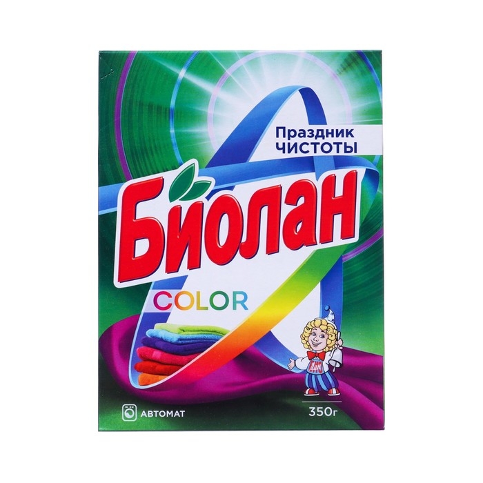 Порошок стиральный  Порошок стиральный "Биолан"  Автомат Color, 350 г