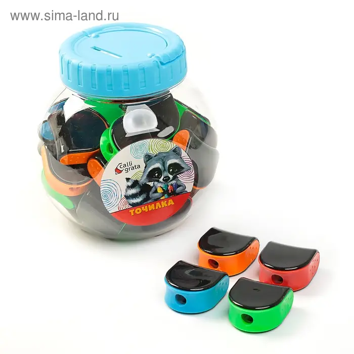 Точилка с контейнером «Классика», корпус МИКС Точилка с контейнером «Классика», корпус МИКС