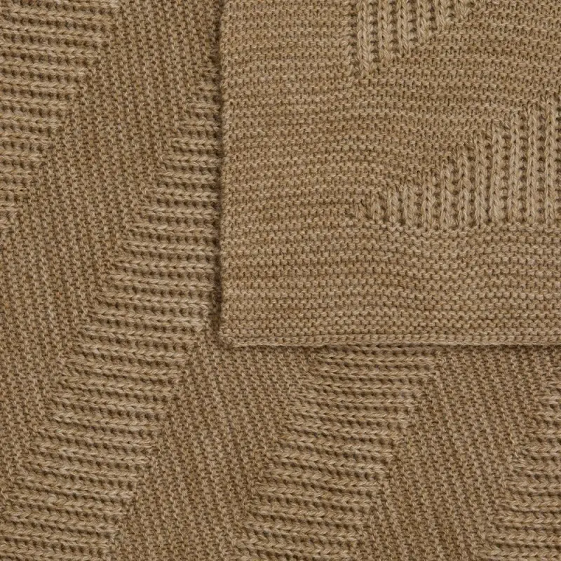 Плед Locus Solus, коричнево-бежевый меланж